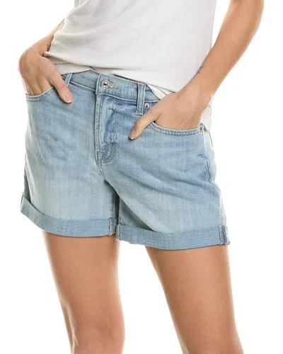 7 For All Mankind Mid Roll Short Coco Prive Jean In Blue