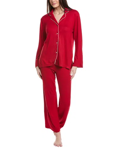 N Natori 2pc Oasis Pajama Set In Red