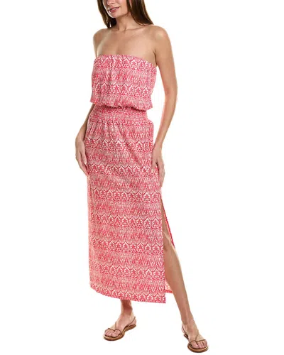 Helen Jon Jolie Bandeau Maxi Dress In Pink