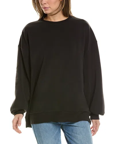 Weworewhat Balloon Sleeve Sweatshirt In Black