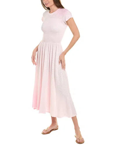 Atm Anthony Thomas Melillo Hand-sprayed Fade Effect Maxi Dress In Pink