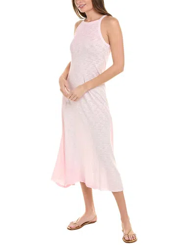 Atm Anthony Thomas Melillo Hand-sprayed Slub Jersey Maxi Dress In Pink