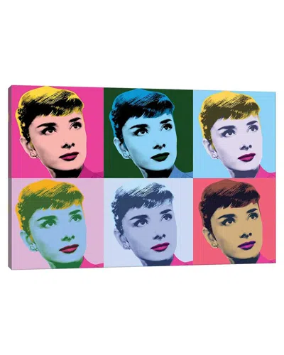 Icanvas Audrey Hepburn Warhol Sabrina By Radio Days Wall Art