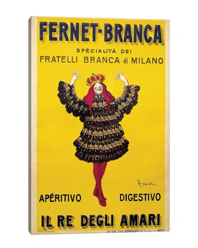 Icanvas Fernet Branca Yellow By Leonetto Cappiello Wall Art