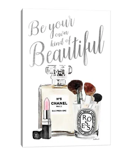 Icanvas Be Your Own Kind Of Beauty Silver Makeup By Amanda Greenwood Wall Art