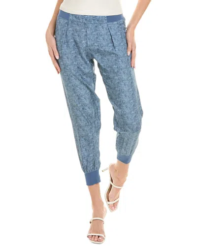 Atm Anthony Thomas Melillo Silk Charmeuse Jogger Pant In Blue