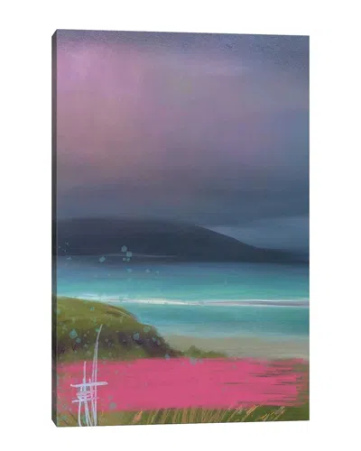 Icanvas Flower Island Storm Pink By Juliana Loomer Wall Art