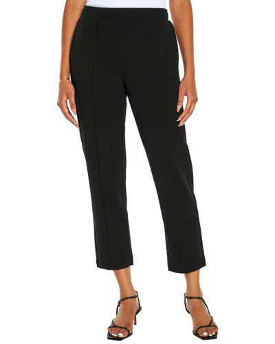 Three Dots Anne Tapered Pants In Jet Black