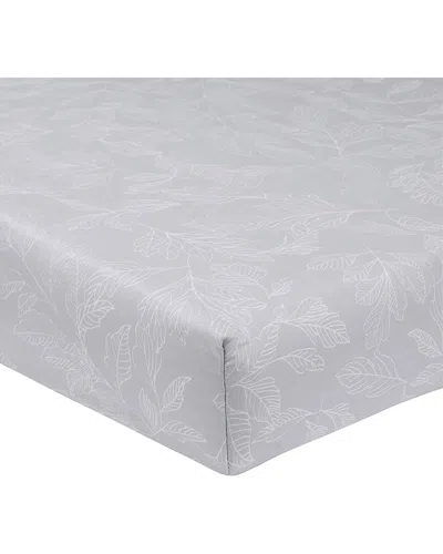 Anne De Solene 300 Thread Count Esquisse Fitted Sheet In Gray