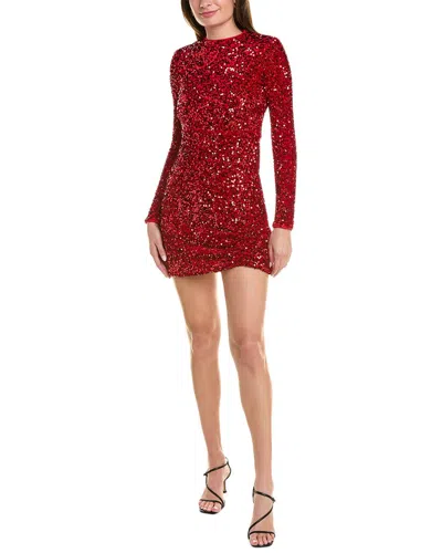 Rachel Parcell Sequin Mini Dress In Red