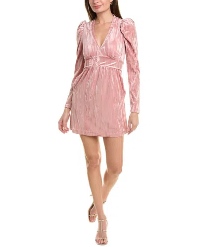 Rachel Parcell Crushed Velvet Mini Dress In Pink