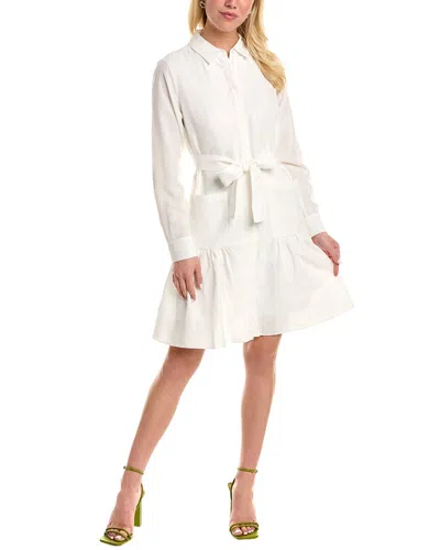 Kobi Halperin Nash Linen-blend Shirtdress In White