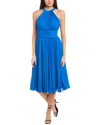 Ungaro Women's Amanda Pleated Midi Dress In Blue