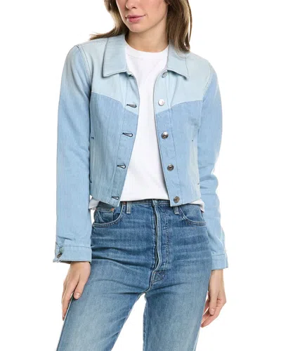 Iro Tosca Multi-color Denim Jacket In Blue