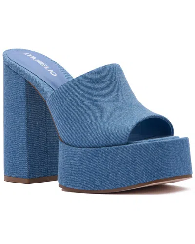 D'amelio Footwear Ravina Platform Slide In Blue