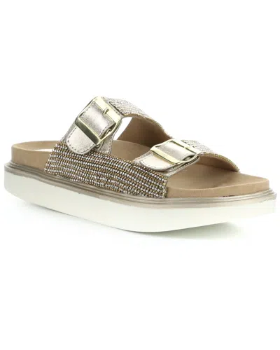 Bos. & Co. Dahna Leather Sandal In Gold