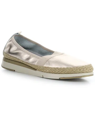 Bos. & Co. Fastest Leather Espadrille In White