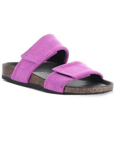 Bos. & Co. Matteo Suede Sandal In Pink
