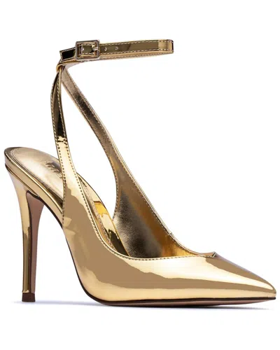 D'amelio Footwear Kamila Slingback Pump In Gold