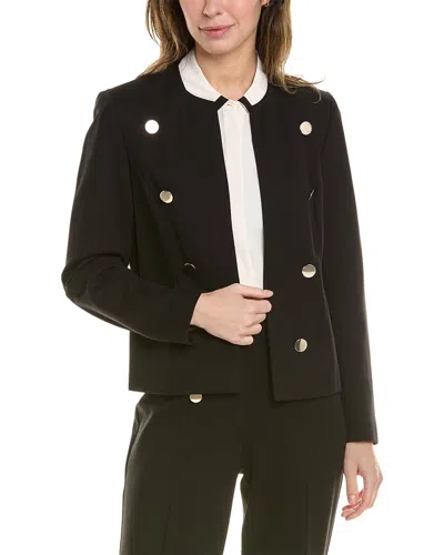 Anne Klein Military Jacket In Black