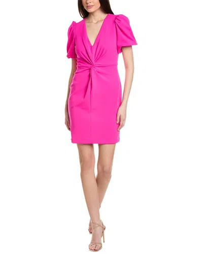 Julia Jordan Twisted Front Sheath Dress In Pink