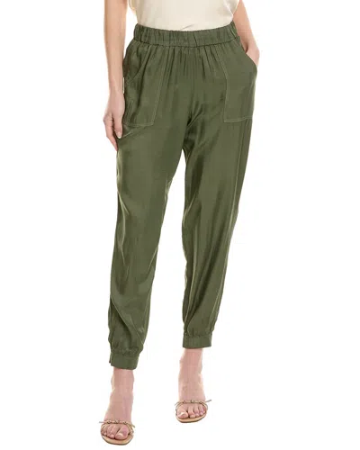 Stateside Satin Jogger Pant In Green