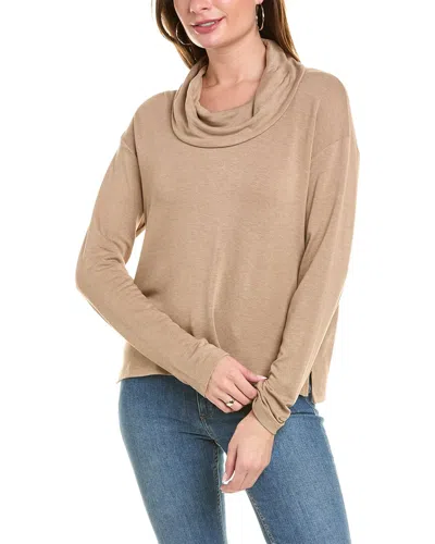 Splendid Supersoft Bliss Cowl Neck Sweater In Brown