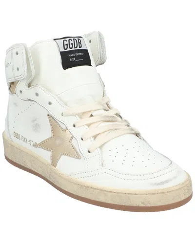 Golden Goose Sky Star Leather Sneaker In White