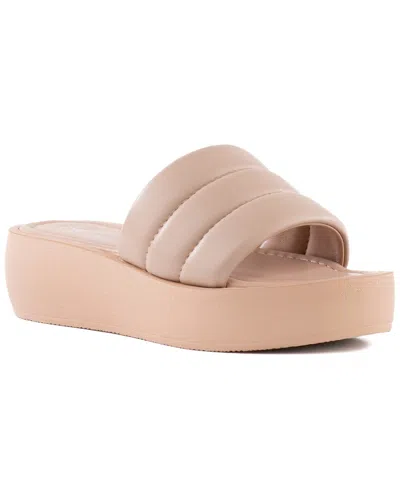 Seychelles Velour Leather Sandal In Brown