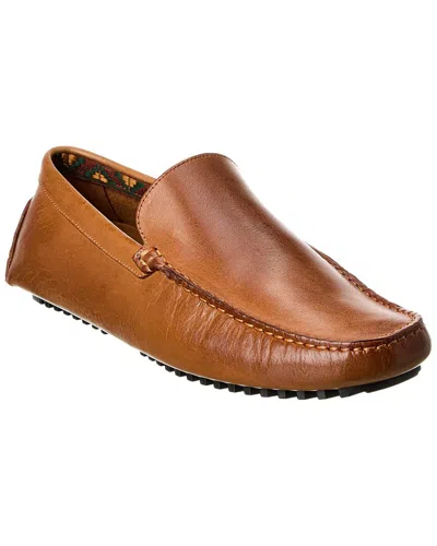 Donald Pliner Vic Leather Loafer In Brown