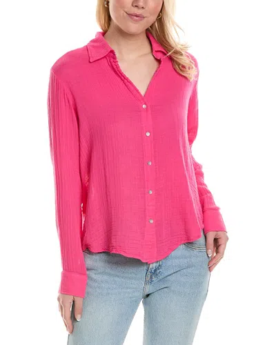 Sundry Button-down Top In Pink