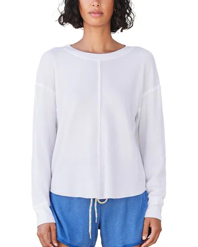 Sundry Center Seam Crew Top In White