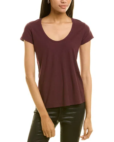 James Perse Solid T-shirt In Purple