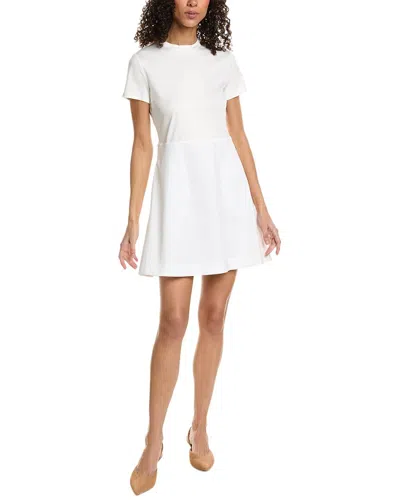 Theory Combo T-shirt Dress In White