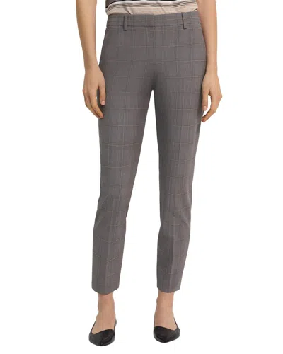 Theory Treeca 2 Wool-blend Pant In Grey