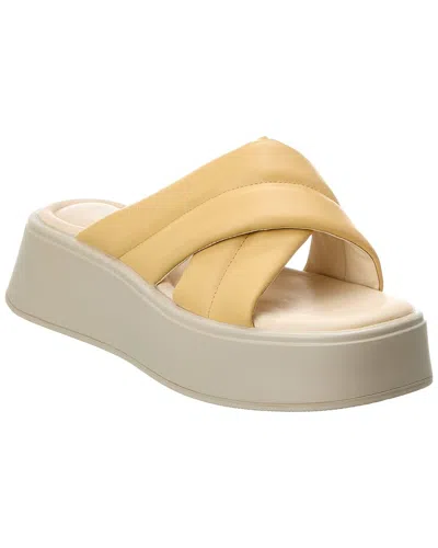 Vagabond Shoemakers Courtney Leather Sandal In Yellow