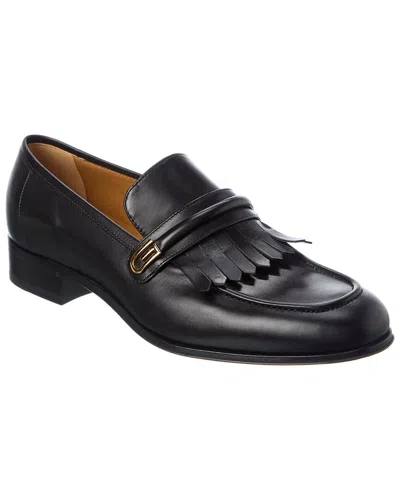 Gucci Leather Loafer In Black