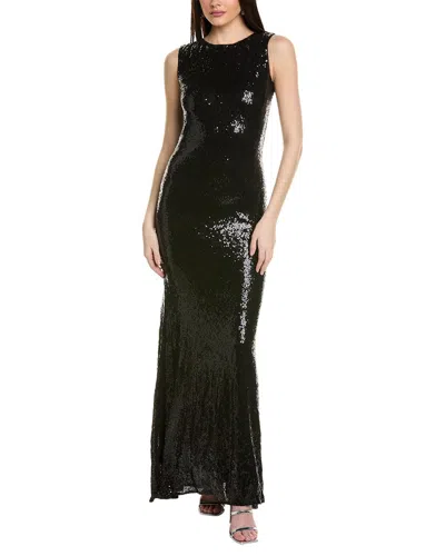 Rene Ruiz Stretch Gown In Black