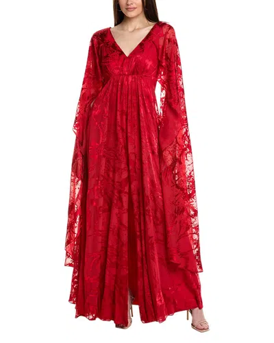 Rene Ruiz Capelet  Dress In Red