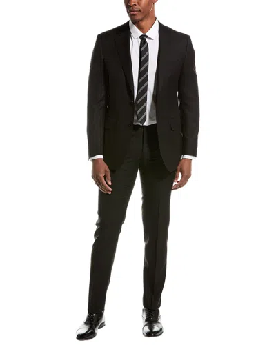 Canali 2pc Wool Suit In Black