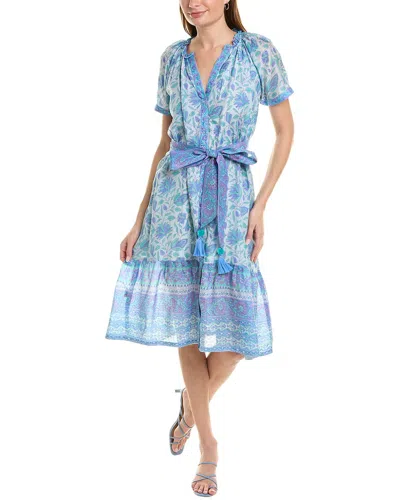 Bella Tu Shirtdress In Blue