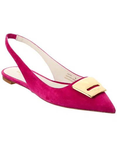 Bruno Magli Lolita Suede Slingback Flat In Pink