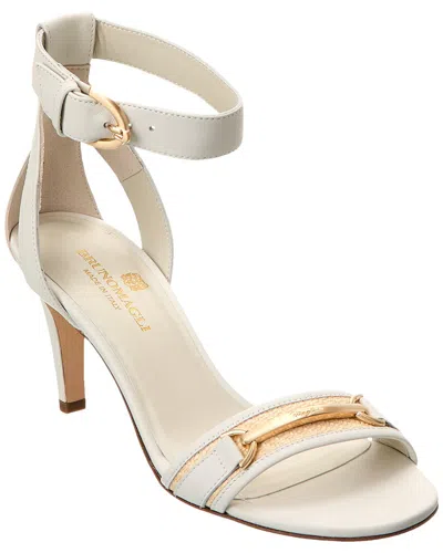 Bruno Magli Monica Leather Sandal In White