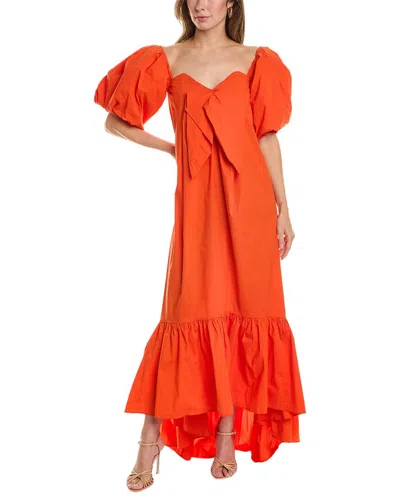 Caroline Constas Gabrielle Dress In Red