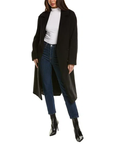 Cinzia Rocca Icons Long Wool & Alpaca-blend Coat In Black