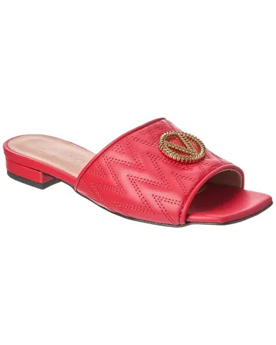 Valentino By Mario Valentino Afrodite Leather Sandal In Red