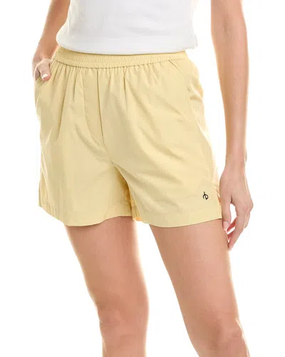 Rag & Bone Emma Cotton Poplin Shorts In Yellow