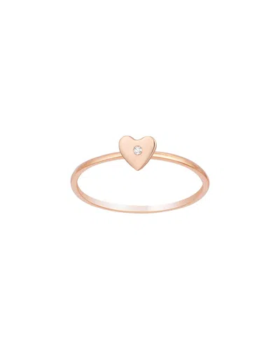Ariana Rabbani 14k 0.01 Ct. Tw. Diamond Heart Ring