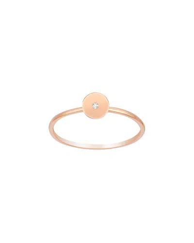 Ariana Rabbani 14k 0.01 Ct. Tw. Diamond Disc Ring