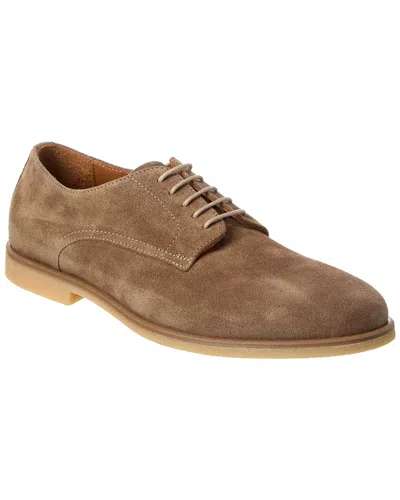 Aquatalia Silvio Weatherproof Suede Oxford In Brown